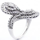 Fancy Ring total 3.01 cts set in 18k white gold